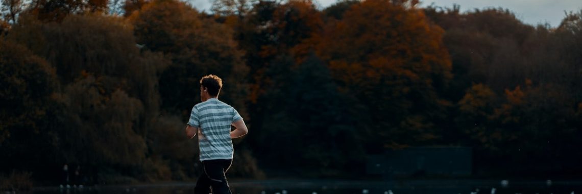 Running in the park
